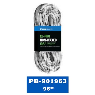 XL-PRO Laces White / Black 96 in bulk / banded (24 pack)