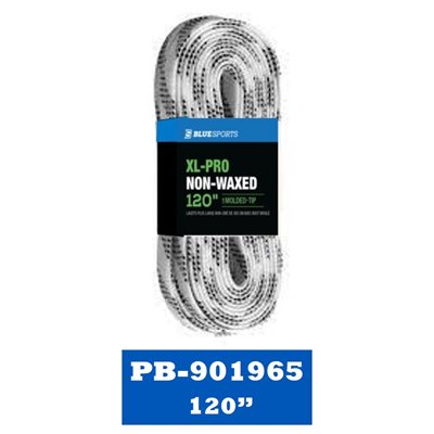 XL-PRO Laces White / Black 120 in bulk / banded (24 pack)